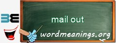 WordMeaning blackboard for mail out